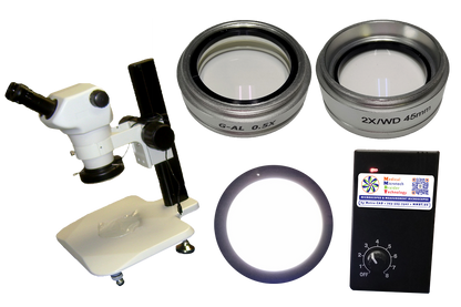 TS-NL Ergonomic Track Stand LED Microscope Unit 20 | 50X - 200X | 10X eye| 1X Lens