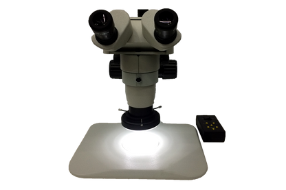 TS-NL 50X Ergonomic Track Stand LED Microscope Unit-20-Ergonomic-Track-Stand-front-eyes-angled